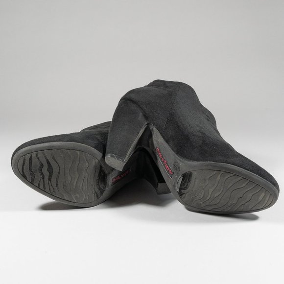 Pink & Pepper Black Faux Suede Ankle Booties, Size 8.5M - Picture 4 of 4